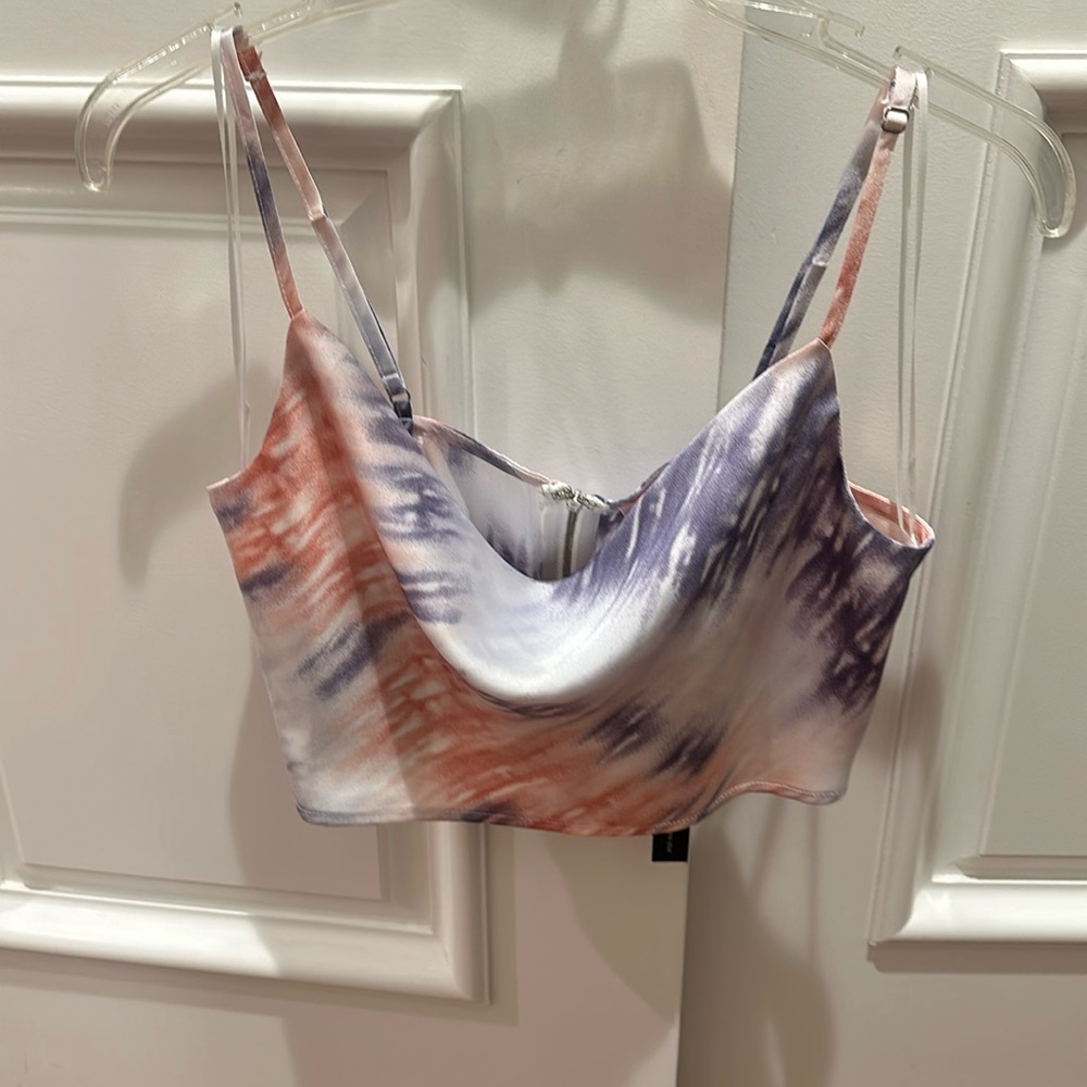 Nwt crop tye dye blouse